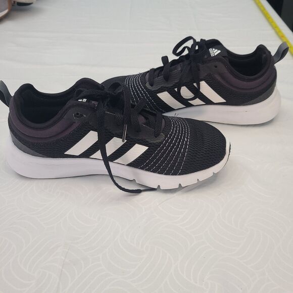 Adidas Women's Fluidup Black/White Running Sports Shoes Sneakers Size 8.5 - Picture 5 of 6